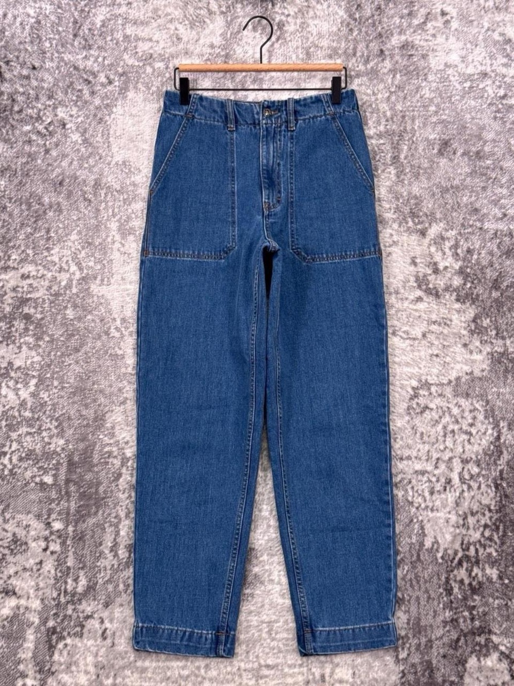 Straight Leg Women's Denim Jeans in Blue